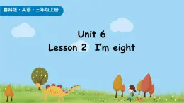 魯科版（五四制）（2024）三年級上冊英語 Unit 6   Lesson 2  I’m eight 課件+素材