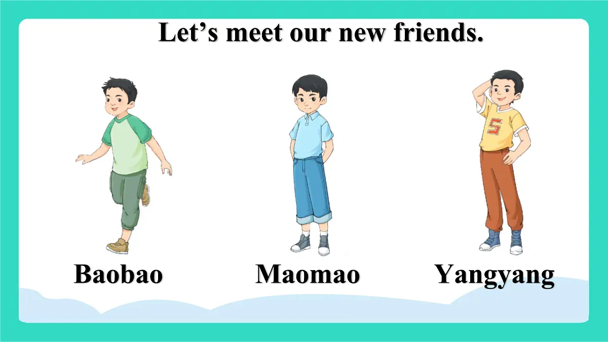 北京版英语三年级上册Unit 1 Hello, New Friends! Lesson 1 Hello! I'm Baobao(课件)第2页