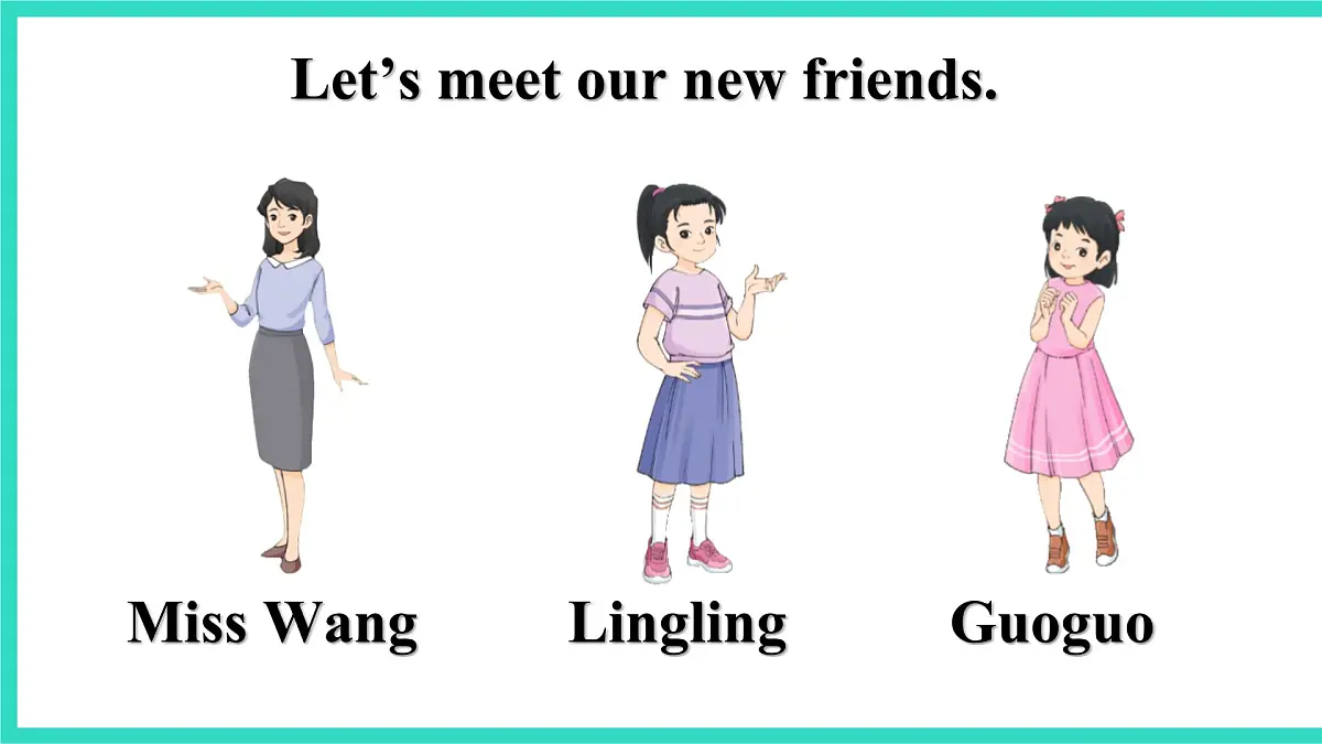 北京版英语三年级上册Unit 1 Hello, New Friends! Lesson 1 Hello! I'm Baobao(课件)第3页