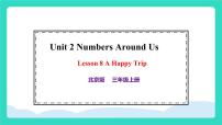 北京版（2024）三年级上册（2024）Lesson 8 A Happy Trip课文ppt课件