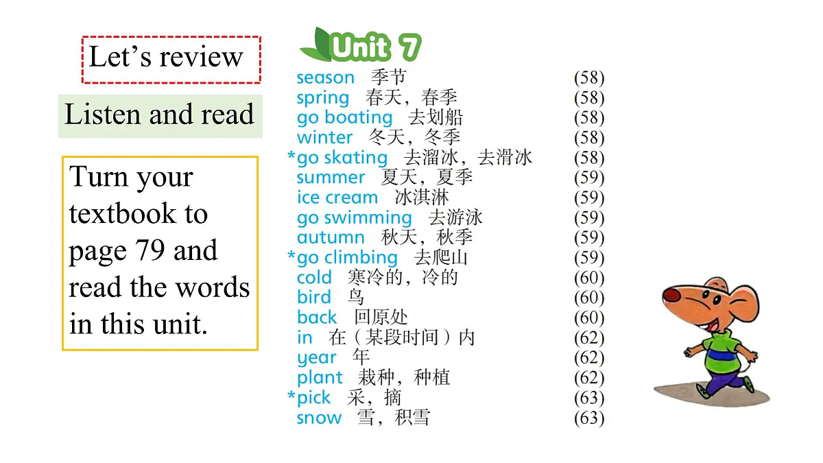 译林版(三起)英语四年级上册 Unit 7 Seasons 第三课时 课件第2页