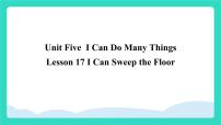 北京版（2024）三年级上册（2024）Lesson 17 I Can Sweep the Floor教课ppt课件