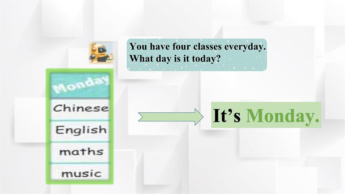 人教PEP英语五年级上册Unit 2 My Week Part A Let's learn(课件)1第6页