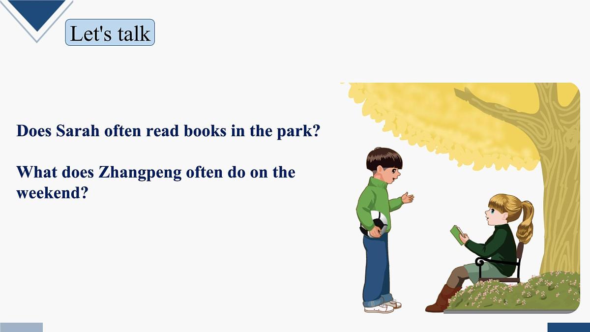 人教PEP英语五年级上册Unit 2 My Week Part B Let's talk(课件)第8页