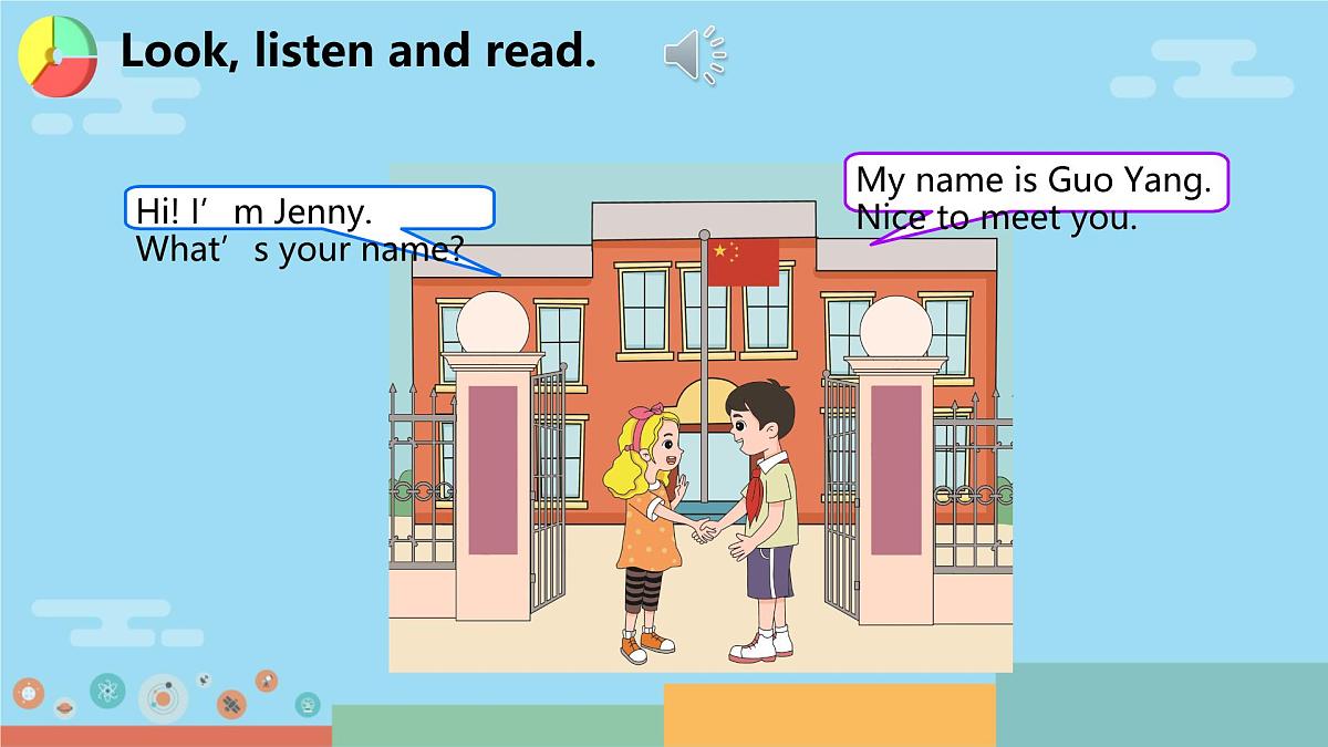 Unit 1 Hello Lesson 4 Nice to meet you(课件) 2025-2026学年冀教版(三起)英语三年级上册第3页