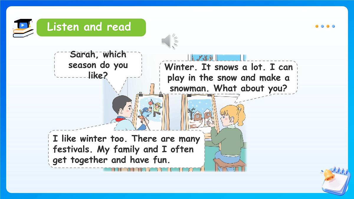 【任务型备课】人教版英语四上-Unit6 PartB Let’s talk & Act and guess(课件)第7页