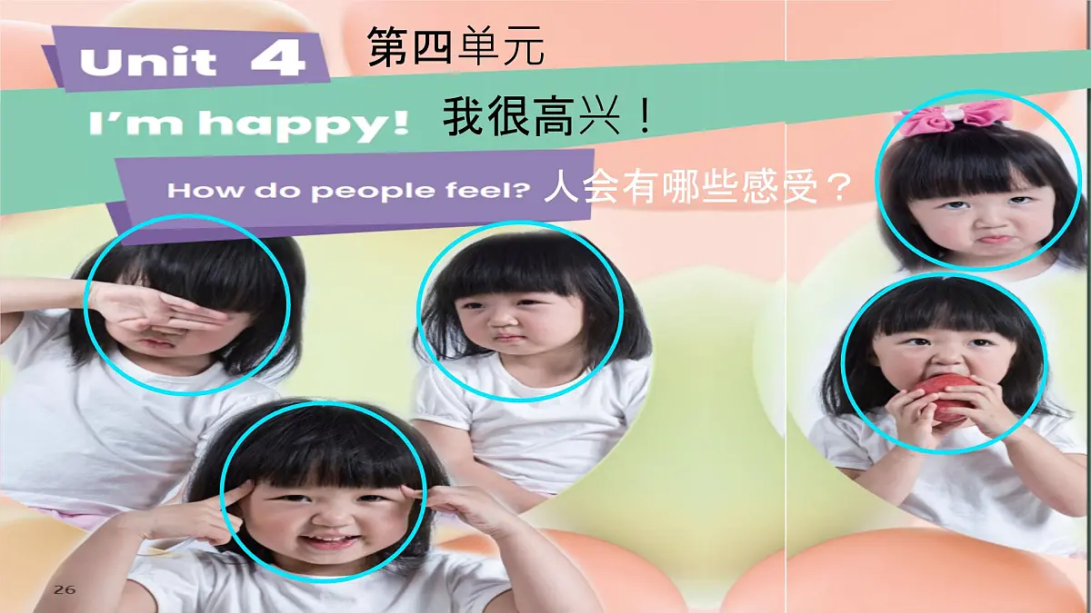 小学 英语 人教PEP版(一起)(2024) 二年级上册Unit 4 l'm happy! 课件第2页