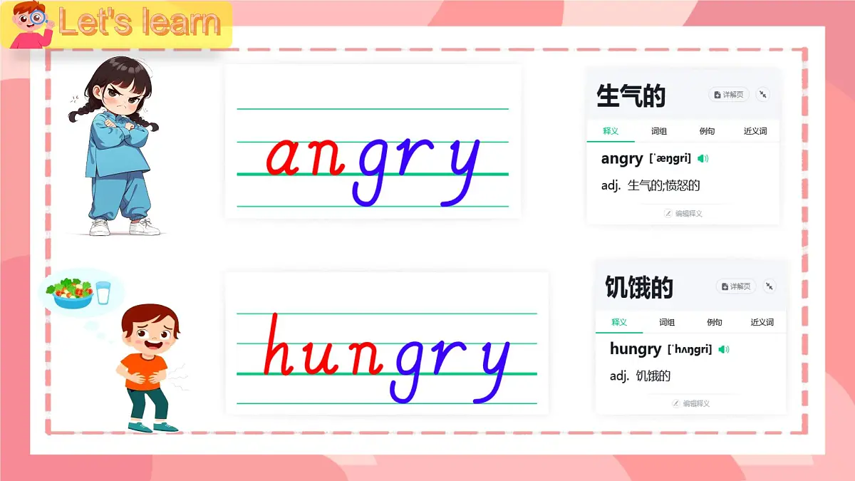 小学 英语 人教PEP版(一起)(2024) 二年级上册Unit 4 l'm happy! 课件第4页