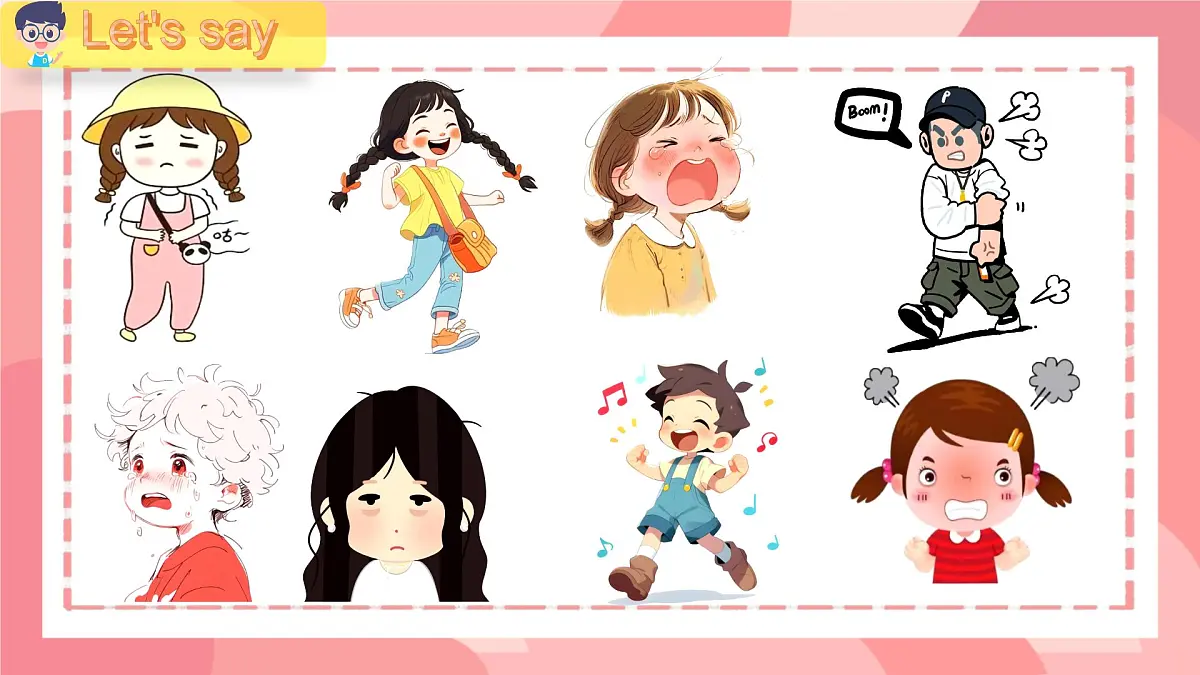 小学 英语 人教PEP版(一起)(2024) 二年级上册Unit 4 l'm happy! 课件第7页