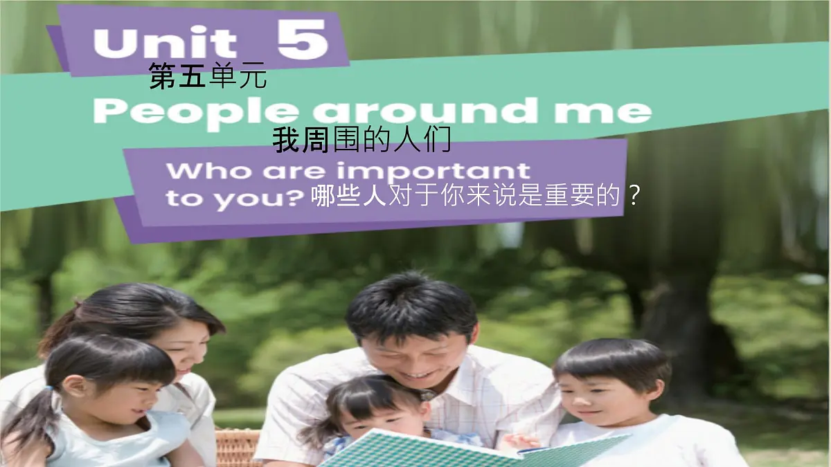 小学 英语 人教PEP版(一起)(2024) 一年级上册Unit 5 People around me 课件第2页