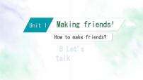 小学人教版PEP（2024）Unit 1 Making friends Part B备课ppt课件