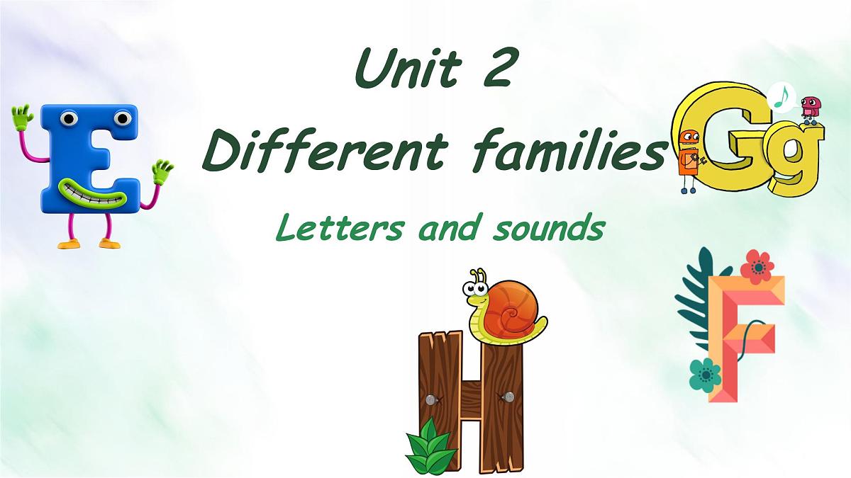 人教版PEP三年级英语上册课件《Unit 2 Different families》Part A第1页
