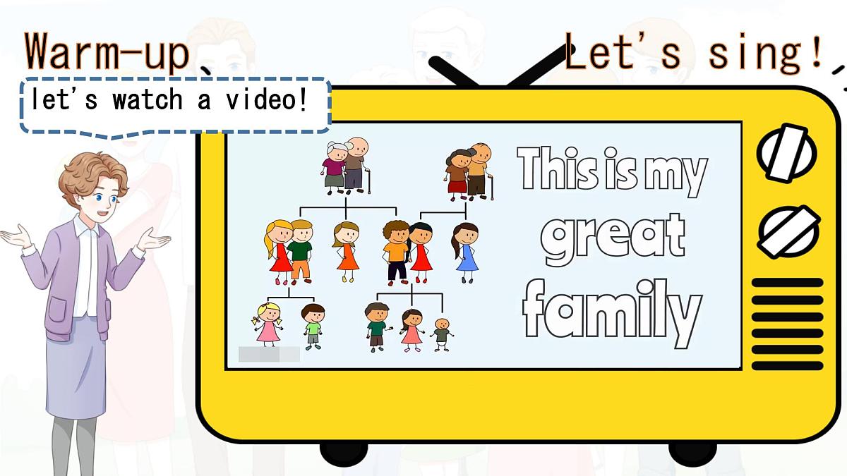 人教版PEP三年级英语上册课件《Unit 2 Different families》Part B第2页