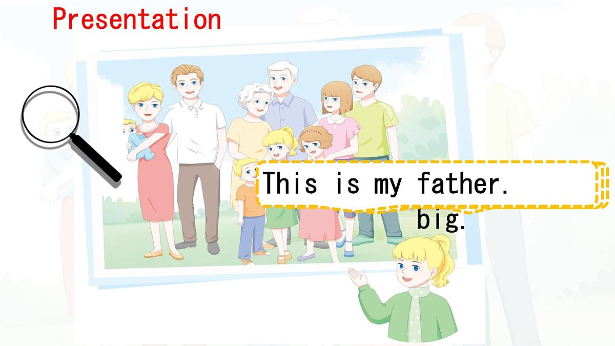 人教版PEP三年级英语上册课件《Unit 2 Different families》Part B第6页