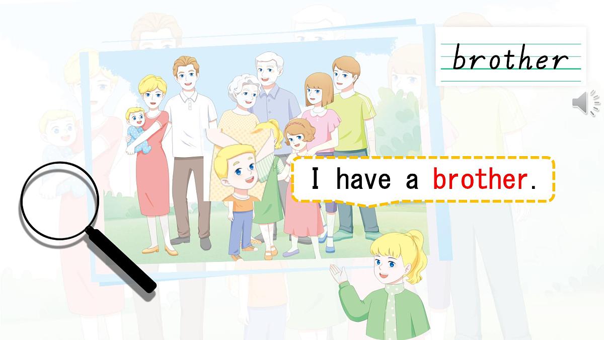 人教版PEP三年级英语上册课件《Unit 2 Different families》Part B第8页