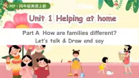 小学英语人教版PEP（2024）四年级上册（2024）Part A课堂教学课件ppt