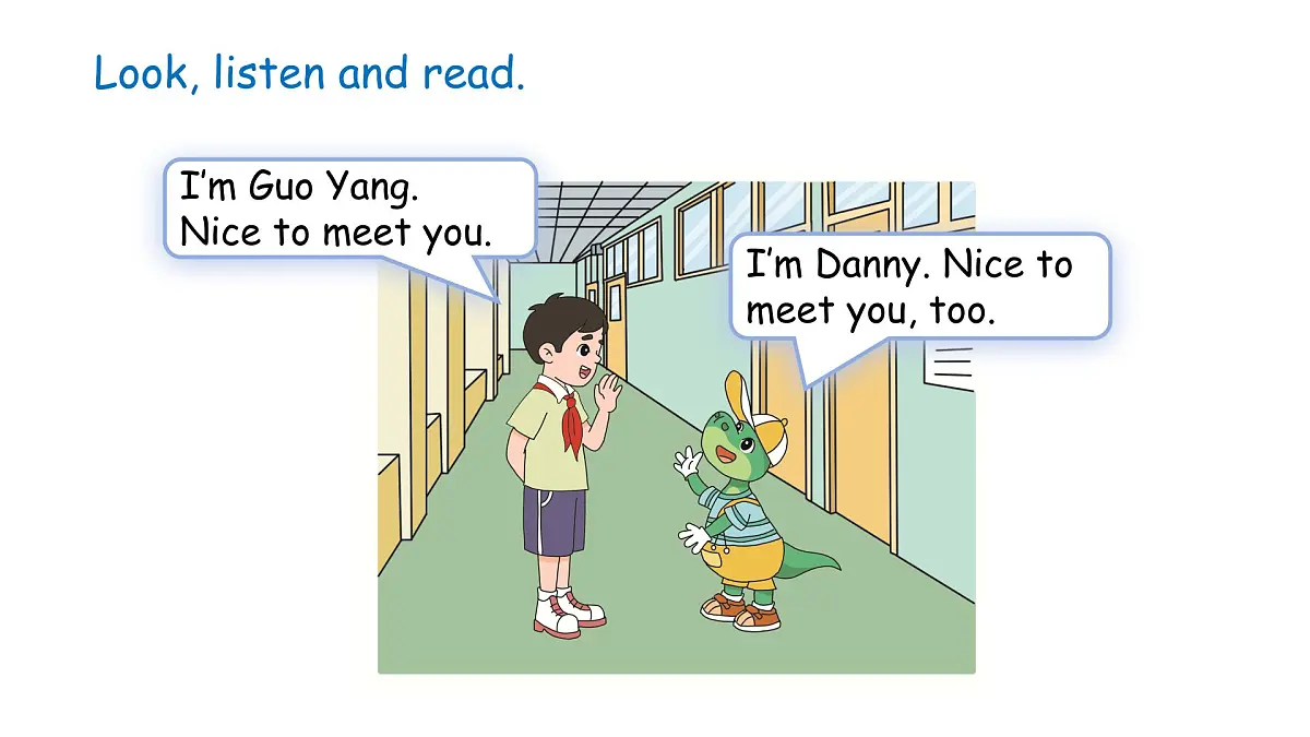 Unit 1 Hello! lesson 4(课件)2024-2025学年冀教版三年级英语上册第8页