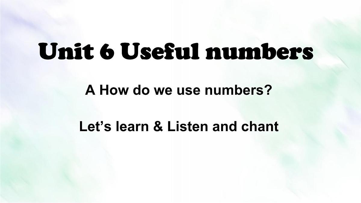 人教版PEP三年级上册英语课件《Unit 6 Useful numbers Part A》第1页