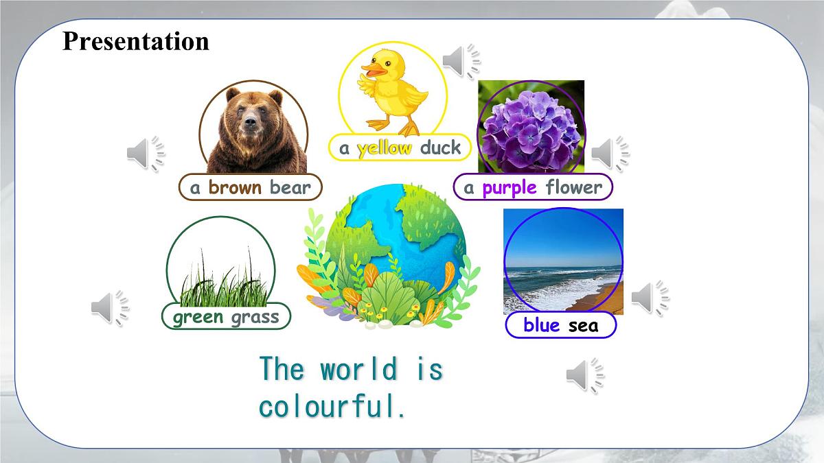 人教版PEP三年级上册英语《Unit 5 The colourful world Part A》课件第4页