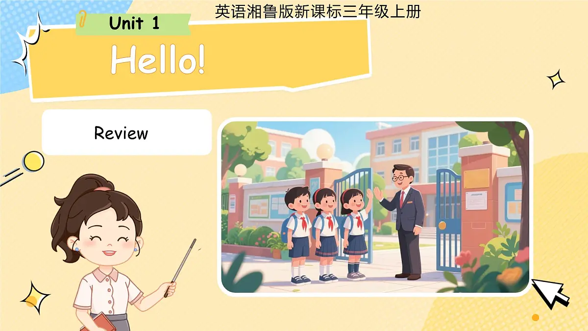 Unit 1 Hello 单元复习 课件第1页