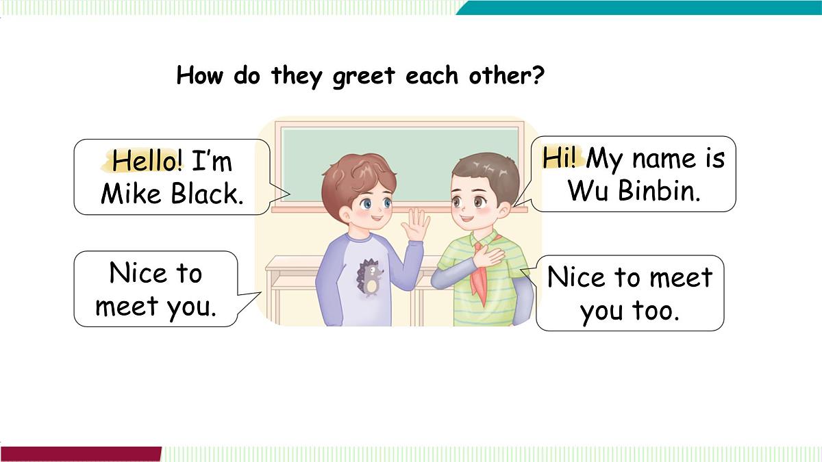 Unit 1 Part A(1)Let’s talk ~ Role play第7页