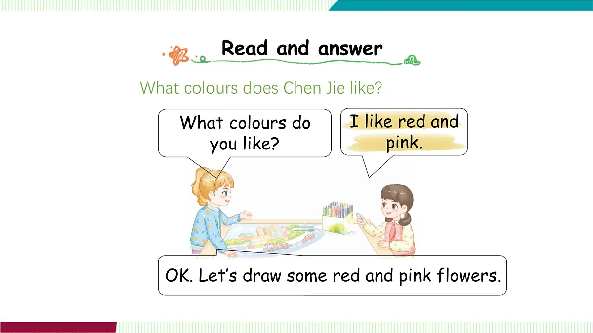 Unit 5 Part B(1)Let’s talk ~ Colour and say第8页