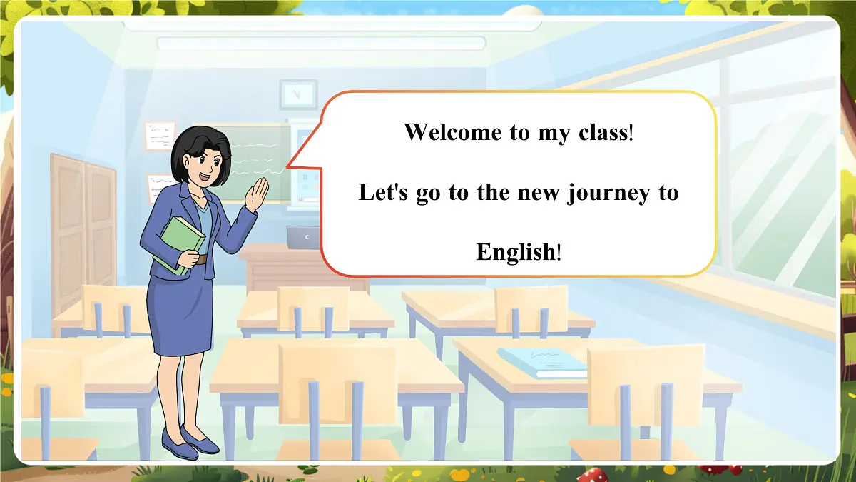 陕旅版 三上 Unit 1 Lesson 1 Part A Let’s talk 课件第3页