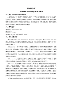 译林版（三起）（2024）四年级上册（2024）Unit 1 Our school subjects学案及答案