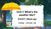 小学英语外研版（三起）2024四年级上册（2024）Unit 3 What's the weather like?图片ppt课件