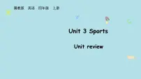 小学冀教版（三起）2024Unit 3 SportsUnit review教学课件ppt