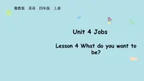 冀教版(三起)2024四年级上册(2024)Lesson 4 What do you want to be?集体备课课件ppt