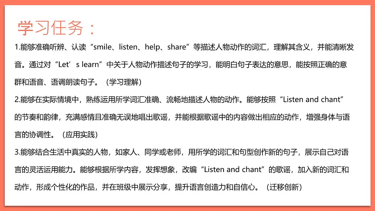 Unit 1 Making friendsPart B Let’s learn & Listen and chant(课件)2025年新版人教PEP版三年级英语上册第3页