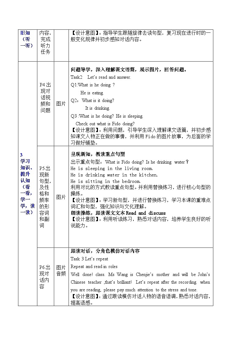 Unit 5 Whose dog is it_ Part B Let's talk(表格式教案)五年级英语下册 人教PEP第2页