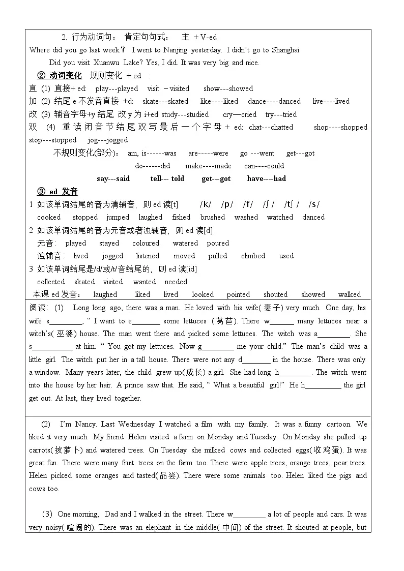 译林版英语六年级上册Unit1归纳和默写练习第2页