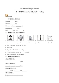 译林版（三起）（2024）四年级上册（2024）Unit 5 Different toys, same fun第3课时精练