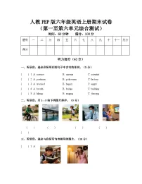 人教PEP版六年级英语上册期末试卷1(含答案-含听力原文)