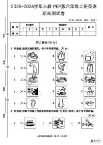甘肃省张掖市肃南裕固族自治县大泉沟中心小学2025-2026学年六年级上学期期末英语试题