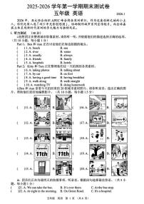 广东省深圳市宝安区2025-2026学年五年级上学期1月期末英语试题