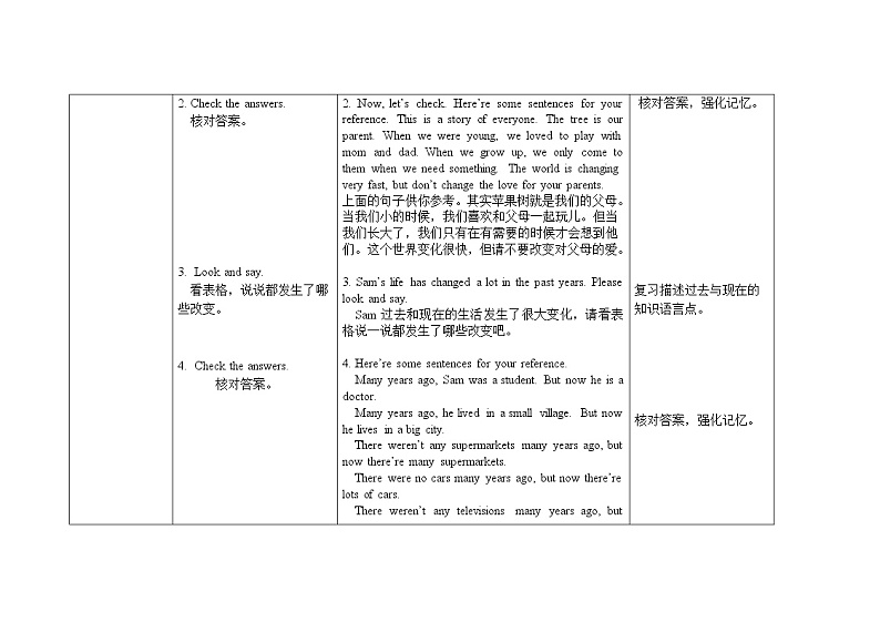 五年级下册英语教案Module 1-5 Review外研社(三起)第2页
