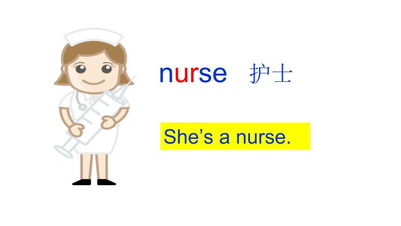 Module 1 Unit 2 She's a nurse(第三课时) 课件08