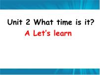 小学英语人教版 (PEP)四年级下册Unit 2 What time is it? Part A图片ppt课件