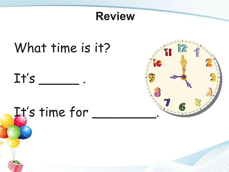 四年级下册英语课件-Unit2 What time is it Part A | 人教(PEP)(2014秋)03