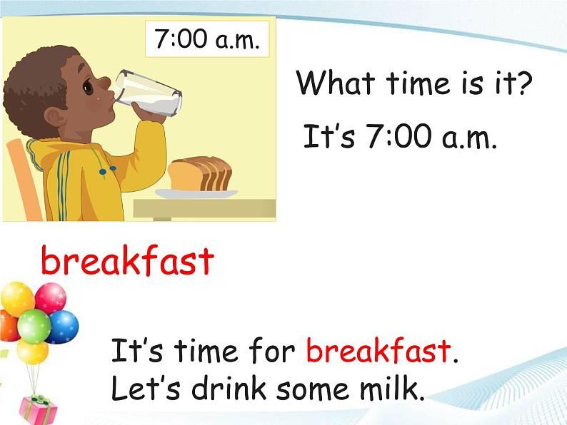 四年级下册英语课件-Unit2 What time is it Part A | 人教(PEP)(2014秋)07