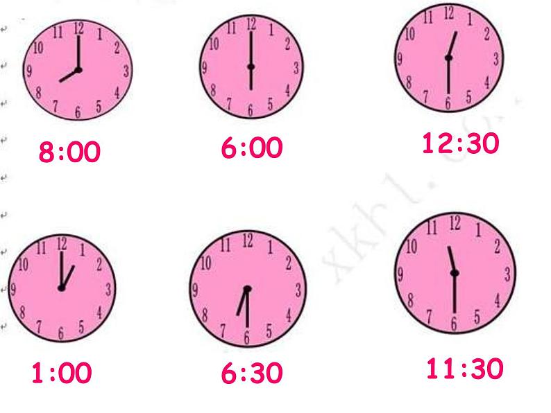 四年级下册英语课件-Unit2 What time is it Part A | 人教(PEP)(2014秋)04