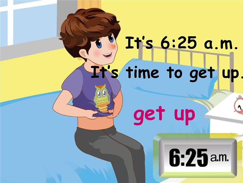 四年级下册英语课件-Unit2 What time is it Part A | 人教(PEP)(2014秋)08
