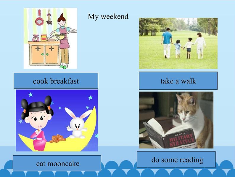 六年级上册英语课件-Unit1 I go to school at 8:00(Lesson5) |人教精通版02