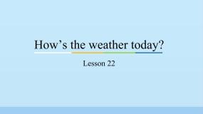 人教精通版四年级上册Lesson 22评课免费ppt课件