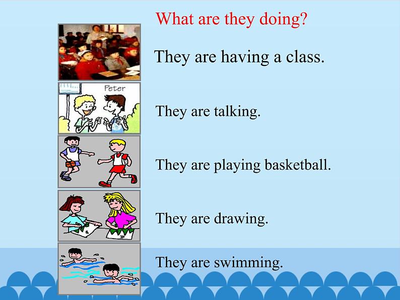 五年级下册英语课件-Unit6 We’re watching the games.(Lesson31) |人教精通版05