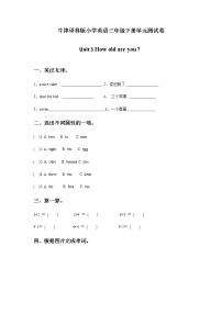 小学新版-牛津译林版Unit  5  How old are you?单元测试当堂达标检测题