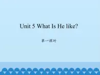 六年级下册英语课件-Unit 5 What Is He like？ Period 1  陕旅版（三起）